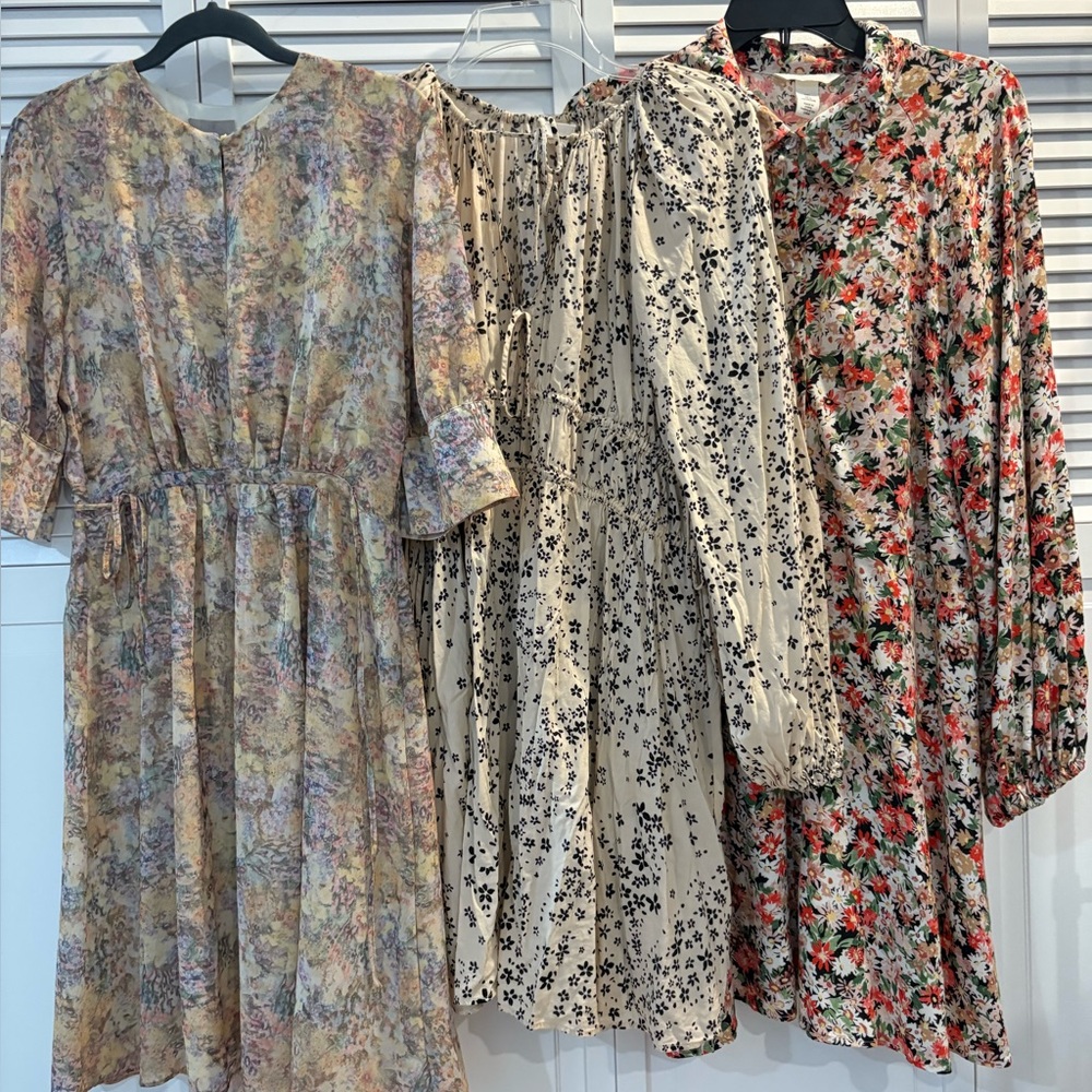 H&M bundle of 3 Floral Print Women's Dress